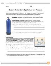 Chamber of commerce president and ceo bob morgan said in a statement. Equilibriumpressurese Name Date Student Exploration Equilibrium And Pressure Note To Teachers And Students This Gizmo Was Designed As A Follow Up To Course Hero