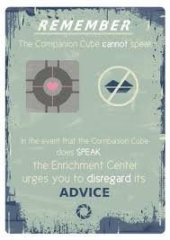 Portal Typography Print A3 Poster Print Portal Companion Cube Quote 22 00 Via Etsy Portal Game Companion Cube Aperture Science Printportal.cz je projektem male rodinne firmy z liberecka. portal companion cube quote 22 00