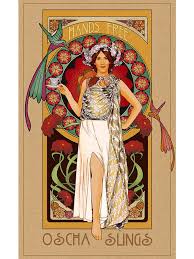 Iconic design posters · fsc certified · produced in denmark Art Nouveau Print Hands Free Oscha Slings
