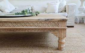Antique solid wood hand carved accent coffee table 18 inch round side foldable. Simply Pure Teak Coffee Table With Hand Carved Accents Custom Made Simply Pure Online Interior Boutique And Styling Design Studio