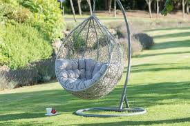 Hanging rattan swing patio garden chair this chair comes with a stand, base, cushion and fixings and is perfect for outdoors. Where To Get The Popular Hanging Egg Chair For Your Garden Belfast Live