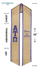 The sashes below are traditional usc cardinal and gold with the custom sashes take up to 6 weeks to be embroidered. Custom Sash Alpha Tau Omega Graduation Sash Stole Greek Graduation Stoles