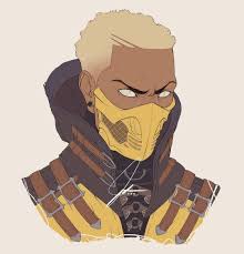 Again be sure to leave the reflections white when filling in the pupils if you are drawing on paper. Early W I P Of A Scorpion Mortal Kombat Themed Commission This Is Going To Be So Fun Man Black Anime Characters Anime Character Drawing Black Anime