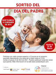 Si buscas un regalo diferente para el día del padre 2021 no te puedes perder los descuentos de groupon, donde podrás encontrar una gran variedad de actividades, vuelo en parapente, spas, escape rooms. Sorteo Del Dia Del Padre 2021 Acea Comercio De Sant Joan