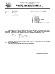 Menggunakan header menggunakan right tab menggunakan left tab nomor lamp. Contoh Surat Undangan Pkk Desa Sample Surat Undangan