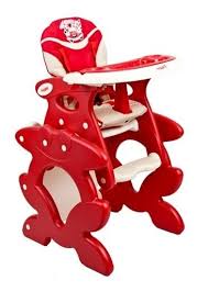 Chaise Haute Transformable En Table Et Chaise Rouge Chaise Haute Table Et Chaises Chaises Rouges