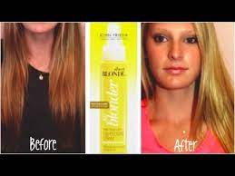 John Frieda Hair Lightening Spray Before After Youtube