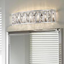 Get 5% in rewards with club o! Home Decorators Collection Kristella 24 In 5 Light Chrome Vanity Light With Clear Crystal Shade 34979 Hb The Home Depot