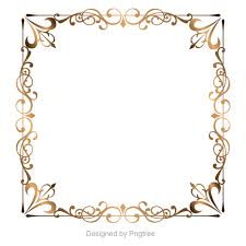 Gold Retro Decorative Border Golden Border Border Vector Boundary Png And Vector With Transparent Background For Free Download Decorative Borders Picture Frame Shelves Design