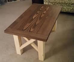 Mrs coffee table pine wood farmhouse rustic vintage cocktail table with shelf for living room white and brown. Pine Coffee Table 10 Steps With Pictures Instructables