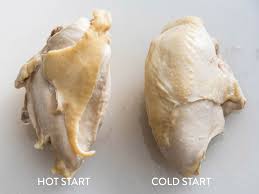 The steps for poaching chicken are simple, here's the basic idea (remember, the full recipe is below): Cold Start Your Way To The Tenderest Poached Chicken