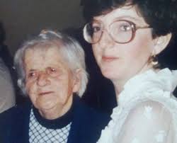 My grandmother Mary Maguire, later known as Molly Hannon with my sister  Frances