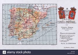 Das land spanien befindet sich auf dem kontinent europa. Karte Von Portugal Stockfotos Und Bilder Kaufen Alamy
