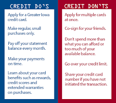 90% of top lenders use fico® scores. Credit Do S And Don Ts Greater Iowa Credit Union