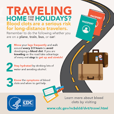 Are You Visiting Family Over The Holidays Anyone Traveling More Than Four Hours Whether By Air Car Bus Or Train Can Be At Risk For Bloodclots Follow The