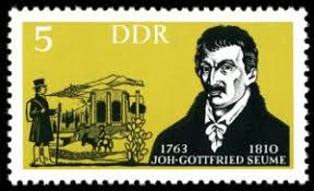 Seume dagegen wanderte sogar bis syrakus auf da hören wir erstaunt, dass johann gottfried seume sogar von grimma aus nach leipzig ins theater ging. Briefmarke Seume Johann Gottfried Deutschland Ddr Bedeutende Kunstler Mi Dd 952 Sn Dd 647 Yt Dd 657 Sg Dd E675