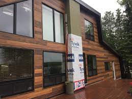 Create The Look Of Real Wood Without The Work Of Real Wood Use Dizal S Digitally Printed Aluminum From Ge Home Exterior Makeover Exterior Remodel Vinyl Soffit