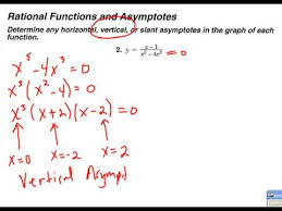Make the denominator equal to zero. Vertical And Horizontal Asymptotes Of Rational Functions Example 2 Youtube
