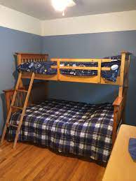 Bunk Bed Blues Benjamin Moore Labrador Blue Boys Room Colors Boy Room Paint Boys Room Blue