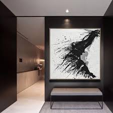 Black And White Canvas Photos Minimalist Drip Painting Mn323a Drip Painting Abstract Art Painting Diy Abstract Art Painting
