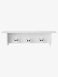 Etagere Pateres Panda Mon Ami Blanc 1 Vertbaudet Enfant Patere Enfant Etagere Mobilier Bebe
