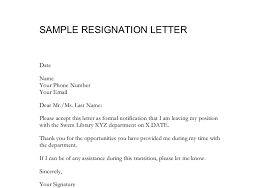 Stick to the formal business letter format here, which means kicking things off with a formal letterhead. Simple Resignation Letter Example Thankyou Letter