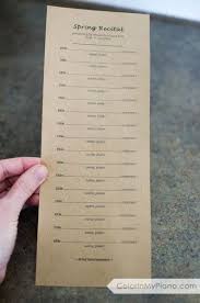 Piano Recital Program Template 4 Color In My Piano Piano Recital Violin Recital Piano Recital Gifts