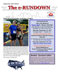 Tidewater Striders September 2017 Rundown by Tidewater Striders Rundown
