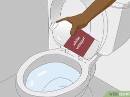 Let the vinegar and soda solution sit for up to 30 minutes, swishing one or two more times until the stain is gone. 4 Ways To Clean A Stained Toilet Bowl Wikihow