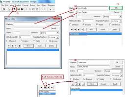 Steps To Menu Design And Its Related Feature In Vb6 0 Easy Tech Tips Menu Design Design Menu