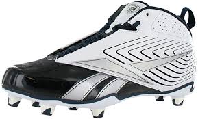 Set of sport object soccer ball volleyball basketball baseball american football badminton table tennis golf boxing glove bowling running shoes. Amazon Com Reebok Nfl U Form 4 Speed Mid Sd4 Football Cleats 14 Us White Navy Silver Football