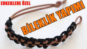 Bileklik Yapimi Erkeklere Ozel Kendin Yap Do It Yourself Diy Deri Bileklikler Bileklik Deri