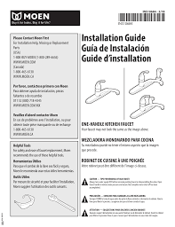 Check spelling or type a new query. Moen 87202srs Adler Single Handle Low Arc Standard Kitchen Faucet With Side Sprayer In Spot Resist Stainless Installation Guide Manualzz
