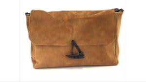 Petit sac bandoulière forme trapèze. Sac A Main Bandouliere Besace Femme Daim Couleur Camel Finition Cuir Italien Ebay