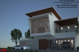 Site lebar ke belakang, 2 lantai model atap perisai. 0812 3456 9076 Jasa Desain Rumah Magelang