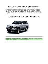 All access to 05 nissan quest fuse box pdf. Nissan Patrol Fuse Box Vehicle Parts Vehicles