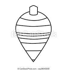 If you own this content, please let us contact. Black Line Striped Spinning Top Toy Vector Illustration Canstock