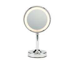 Conair 12 In H X 7 In W Double Sided Lighted Round Handheld Makeup Mirror Be150z The Home Depot