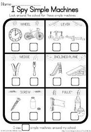 Simple Machines Observation Sheet Simple Machines Simple Machines Activities Simple Machine Projects
