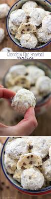 Chocolate Chip Snowball Cookies Crazy For Crust Recipe Snowball Cookie Recipe Tea Cakes Delicious Desserts
