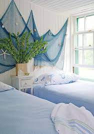 Beach House Guest Room Love The Fishnet Beach Bedroom Coastal Bedroom Coastal Bedrooms