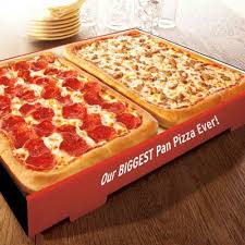 Gotta Get One New Monster Size Pizza From The Hut But It S Not Really Bigger Than Their Bigfoot