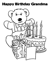 Turtle and balloons for birthday party. Happy Birthday Grandma Coloring Pages Best Place To Color