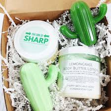 Birthday Gift Sets For Her Cactus Inspired Bath Gift Sets In Lemongrass Gifts For Her Body Bath Giftideas Cactus Birthday Gifts For Best Friend Spa Gifts Set Friend Birthday Gifts