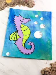 Follow along for super simple, super realistic bubble drawings! Easy Seahorse Craft For Preschool With Free Template