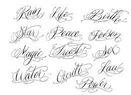 Tattoo Fonts Cursive Tattoo Lettering Styles Tattoo Lettering