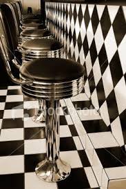 Black And White Checkered Bar Stools Pin By Chelsea Hammer On Retro Retro Bar Stools Retro Cafe Retro Chair