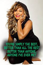 Anna mae bullock (born november 26, 1939), better known by her stage name tina turner, is an american singer whose career has spanned more than half a century, earning her widespread recognition and numerous awards. Picture Quote By Tina Turner At Quotes Lover Quotes Lover Com Tina Turner Tina Turner Quotes Good Music Quotes