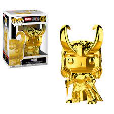 Take a look at the loki pop vinyls below: Marvel Studio S 10th Anniversary Funko Pop Vinyl Figure Loki Gold Chrome 376 Actionfiguren24 Collector S Toy Universe