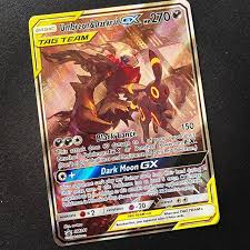 Une Nouvelle Carte De Mon Pokemon Prefere Rejoins Ma Collection Noctali Et Darkrai Gx Il S Agit De La Version Full Art Complemen En 2020 Carte Pokemon Pokemon Cartes